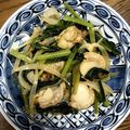 Marmo's cooksnap of when they made 小松菜とベビーホタテの炒め物.