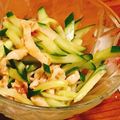 skmyk's cooksnap of when they made 鶏皮ときゅうりの梅肉ポン酢.