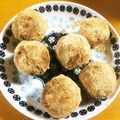 うまいぞー！'s cooksnap of when they made 上新粉で☆黒糖きなこの豆腐ドーナツ♡.