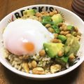 YUKIKI☆'s cooksnap of when they made 腸活♪アボカド納豆くるみボウル.