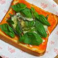 nosso's cooksnap of when they made 簡単☆バジル香るチーズトースト.