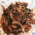 クックSHCHTZ☆'s cooksnap of when they made 水菜と豚肉の塩昆布ポン酢炒め.