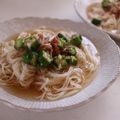 まろんかふぇ's cooksnap of when they made さっぱり♪梅みょうがそうめん.