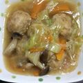 SoraｰRyu's cooksnap of when they made 鶏団子と野菜の中華うま煮.
