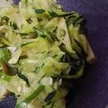 sunujiro's cooksnap of when they made 楽うまっ！ズッキーニとハムの香味サラダ.
