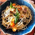 はねっこはね's cooksnap of when they made さば缶とトマトのバジル風味パスタ.