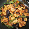 プチにゃんた's cooksnap of when they made 鶏肉とナスとオクラの甘味噌炒め.