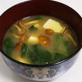pokoぽん☆彡's cooksnap of when they made モロヘイヤとなめこの味噌汁.