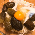 JILLの赤メガネ's cooksnap of when they made 揚げ焼きナスと豚しゃぶのみぞれ素麺.