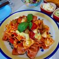 ayumit's cooksnap of when they made ツナとナスとトマトのファルファッレ.