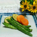 クックI7I5L1☆'s cooksnap of when they made いんげんの素揚げ\ ♪♪ /.