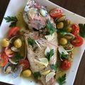 夜にゃん's cooksnap of when they made 鯛や魚介をフライパンで本格アクアパッツァ.