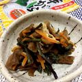 フジぽん's cooksnap of when they made 芋蔓とぜんまいと油揚げの金平.