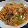 プニのふ04's cooksnap of when they made 五目あんかけ焼きそば.