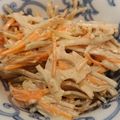 食いしん坊山ガール's cooksnap of when they made 根菜たっぷり黒ごまサラダ☆.