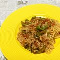 おはなすき's cooksnap of when they made ツナとピーマンとえのきとトマトのパスタ.