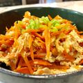 Superlittleboo's cooksnap of when they made あと1品！人参と卵のきんぴら風.