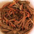 ピアぴあの's cooksnap of when they made 歯ごたえきんぴらゴボウ 豚肉塩麹入り！.