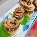 よちりんのまーちゃん's cooksnap of when they made レンジで酒蒸し☆さんまの梅しそロール.