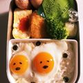 クックCHF9PZ☆'s cooksnap of when they made 簡単キャラ弁☆うずらの卵で双子のぐでたま.