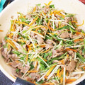 ちきakki's cooksnap of when they made 簡単★豚肉と水菜と人参の甘辛炒め.