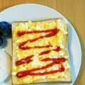 シナモシナモ's cooksnap of when they made ◎フワフワ卵トースト◎.