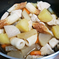 mk☆☆☆☆☆'s cooksnap of when they made もも肉、大根、ちくわの煮物.