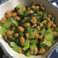 こんぺいとう◯'s cooksnap of when they made 塩昆布が◎納豆と小松菜の和え物.