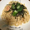 ミラージュ騎士団's cooksnap of when they made 明太子(イカ)パスタ〜超簡単混ぜるだけ.