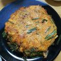 賢くんママ's cooksnap of when they made 簡単ふわふわ♪エノキのキムチチヂミ.