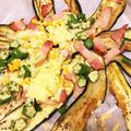 ベリー３'s cooksnap of when they made 材料４つ！うまうま！なすピザ.