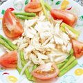 ゆゆ式's cooksnap of when they made アスパラささみの中華風玉ねぎドレッシング.