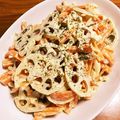 モケ缶's cooksnap of when they made レンコンとニンジンのごまマヨサラダ☆.