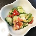 じゅんちゃん！'s cooksnap of when they made トマトとキュウリとカニ棒のサラダ.