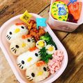 ak106's cooksnap of when they made ＊キャラ弁＊キティちゃんおにぎり.