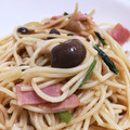 ダラ02主婦♪'s cooksnap of when they made 小松菜としめじのパスタ（バターだし醤油）.