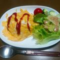 ♪NACO♪'s cooksnap of when they made ふわとろ卵で♡うちの美味しいオムライス.