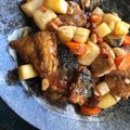 にやむ's cooksnap of when they made 真さばと根菜のにんにく醤油バター炒め.