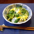 Mｒｓ ロレンス's cooksnap of when they made 簡単★長ﾈｷﾞ緑（葉?）の部分で炒り卵丼.