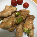 ぽちっどら's cooksnap of when they made アスパラの肉巻きしょうが焼き.