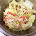 モモクリアオ's cooksnap of when they made 【簡単ヘルシー】キャベツとモヤシのナムル.