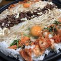 papikun's cooksnap of when they made 子供喜ぶ♪ホットプレートでビビンバ.