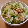minmin!'s cooksnap of when they made 2つの材料で。キャベツと薄揚げの炒め煮.