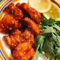 nya−co's cooksnap of when they made 揚げない！グリルでヤンニョムチキン☆.