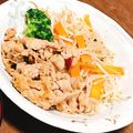 mami♪123's cooksnap of when they made 豚肉の生姜焼き&野菜炒め(｡◕‿◠｡)ღ.