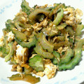 にじすき's cooksnap of when they made ウマっ♪ゴーヤと玉子と納豆炒め♪.
