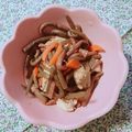 yesmama's cooksnap of when they made 芋蔓とぜんまいと油揚げの金平.