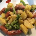 覇棋の料理's cooksnap of when they made ブロッコリーとウインナーのガーリック炒め.