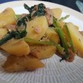 URM777's cooksnap of when they made シーチキンとじゃがいもと小松菜炒め.