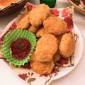 喫茶にゃんこ。's cooksnap of when they made 1cmの油で焼き揚げ♪おからナゲット.